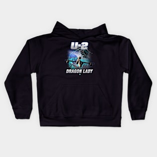 U-2 Dragon Lady  Airforce Pilot Gift Modern Warbird Kids Hoodie